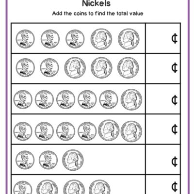 Counting Money Worksheets