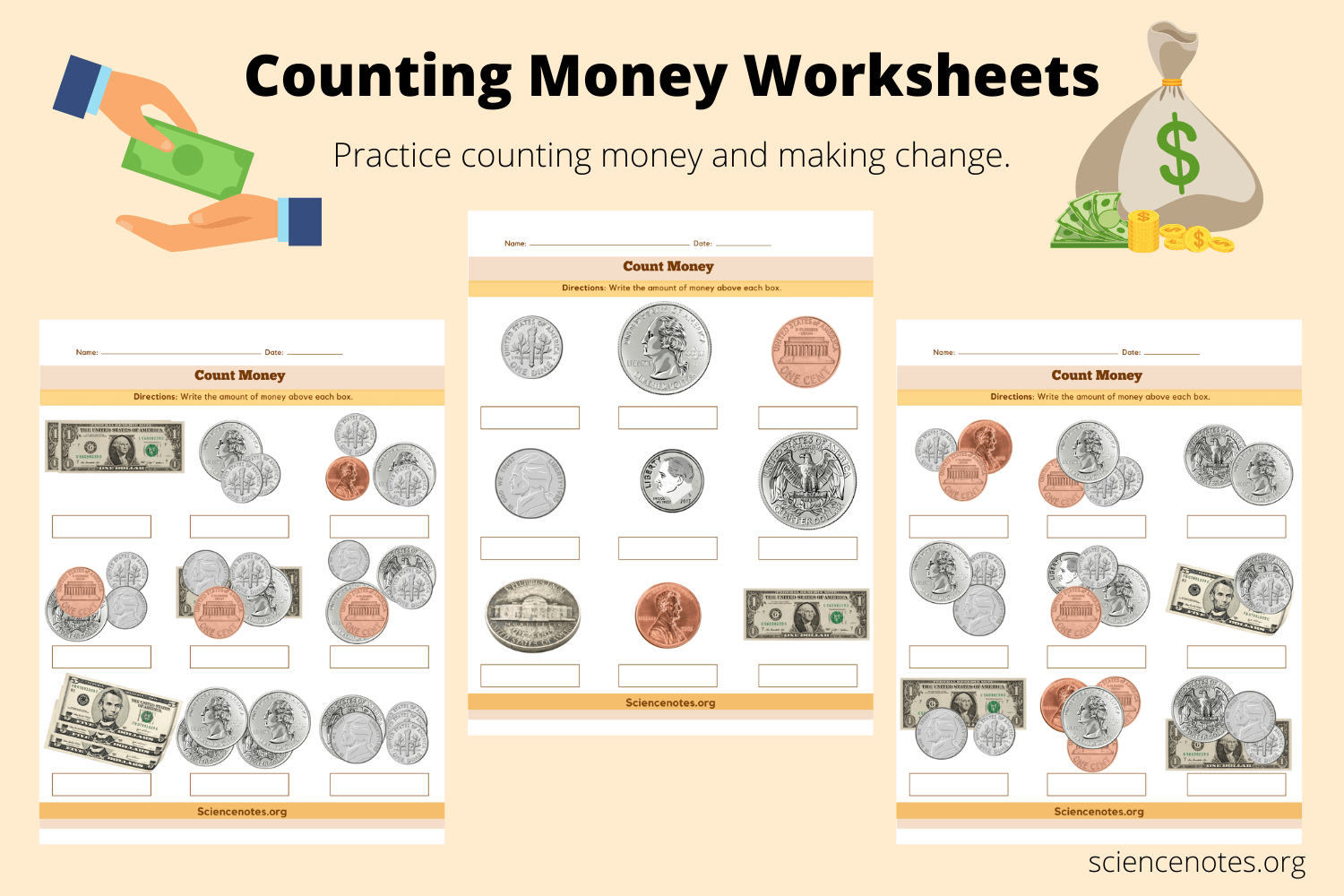 Counting Money Worksheets