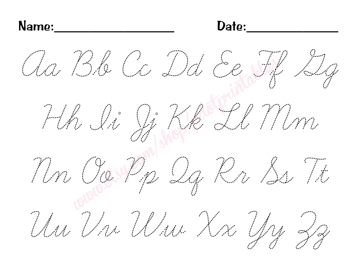 cursive alphabet letters to trace cursive alphabet letters to trace