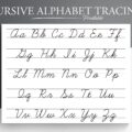 alphabet in cursive printable chart - Sheetifyedu Printable