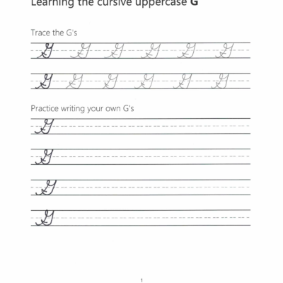 Cursive G How To Write A Capital G In Cursive