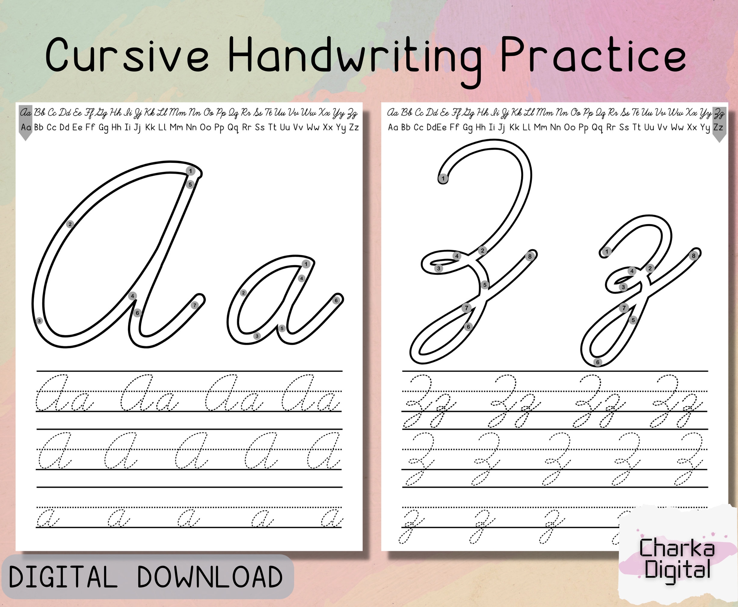 Cursive Handwritting Practice Cursive Alphabet Letters Tracing Printable Cursive Worksheets Cursive For Beginners Etsy Cursive Handwritting Practice Cursive Alphabet Letters Tracing Printable Cursive Worksheets Cursive For Beginners Etsy