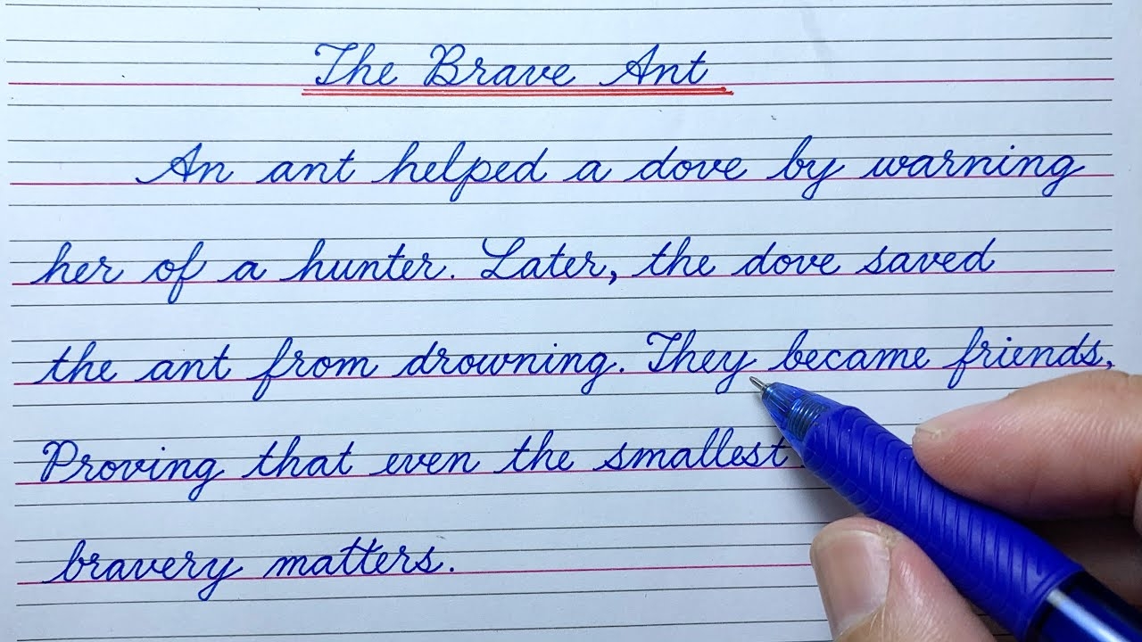 Cursive Writing Practice Cursive Handwriting Practice Paragraph Story In English Cursive Writing YouTube