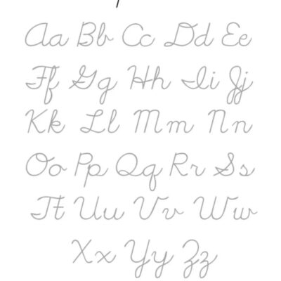 Cursive Writing Practice Sheets PDF