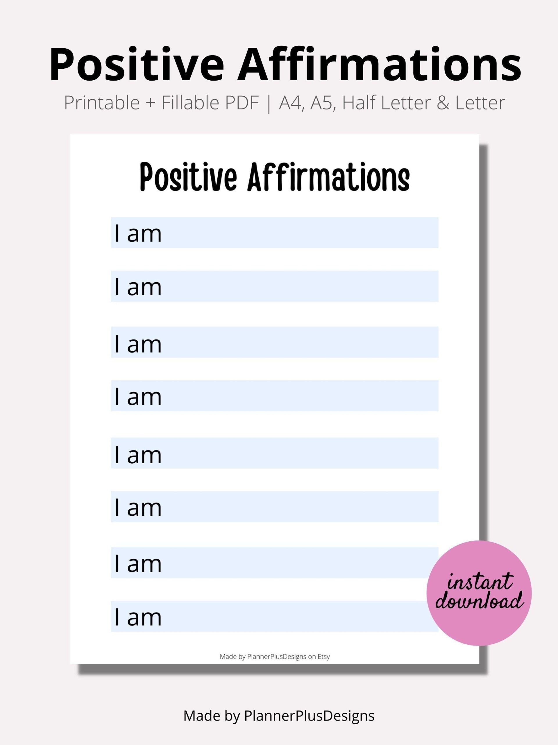Daily Affirmations Log Daily Positive Intentions Printable Printable Goal List Personal Goals Positive Living PDF A4 A5 Half LETTER Etsy Daily Affirmations Log Daily Positive Intentions Printable Printable Goal List Personal Goals Positive Living PDF A4 A5 Half LETTER Etsy