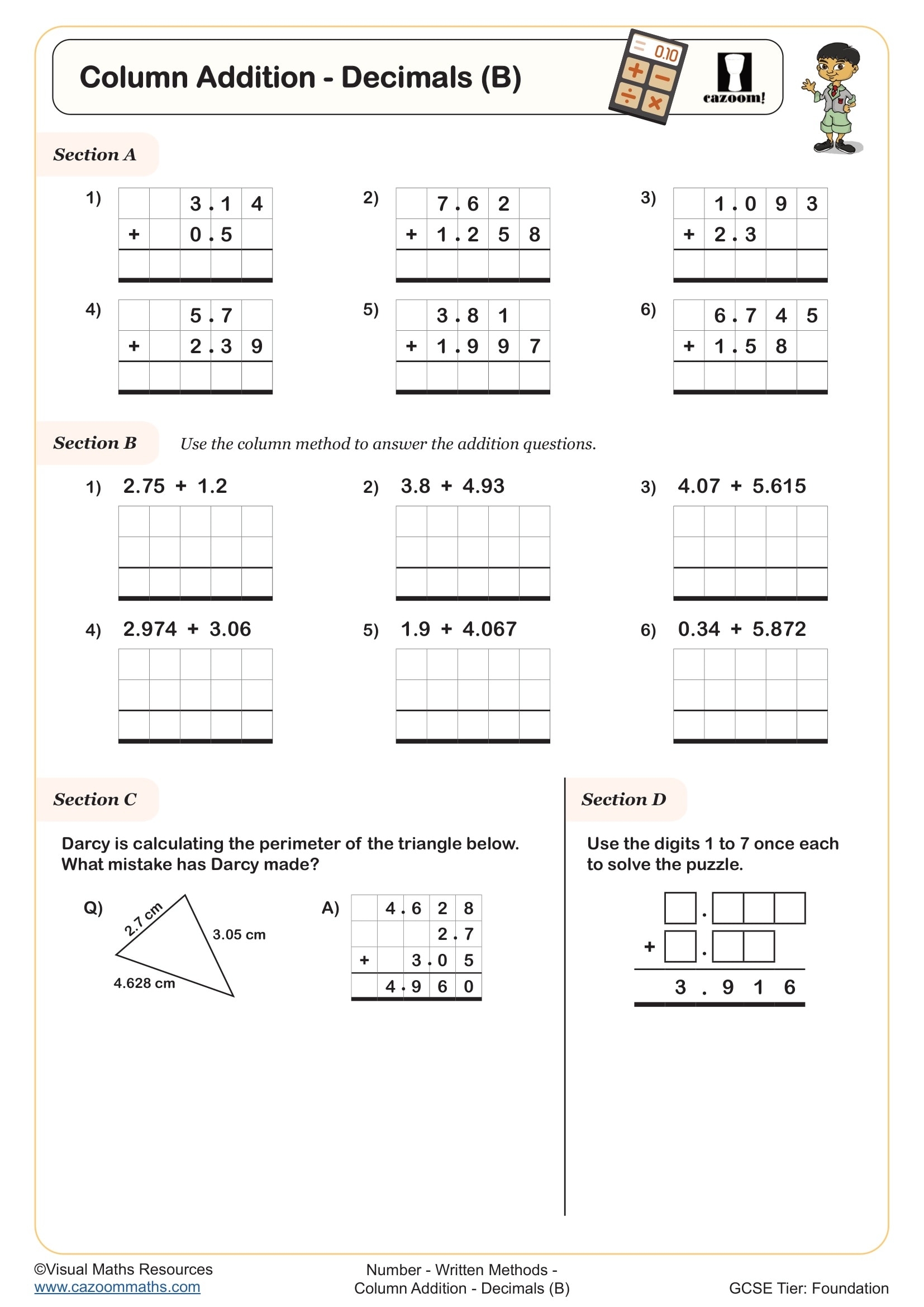Decimals Worksheets Printable Adding Ordering Multiplying Decimals Worksheets PDF And Free Samples Downloads Cazoom Maths