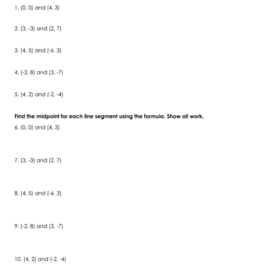 Distance Formula Worksheet Fill Out Sign Online DocHub