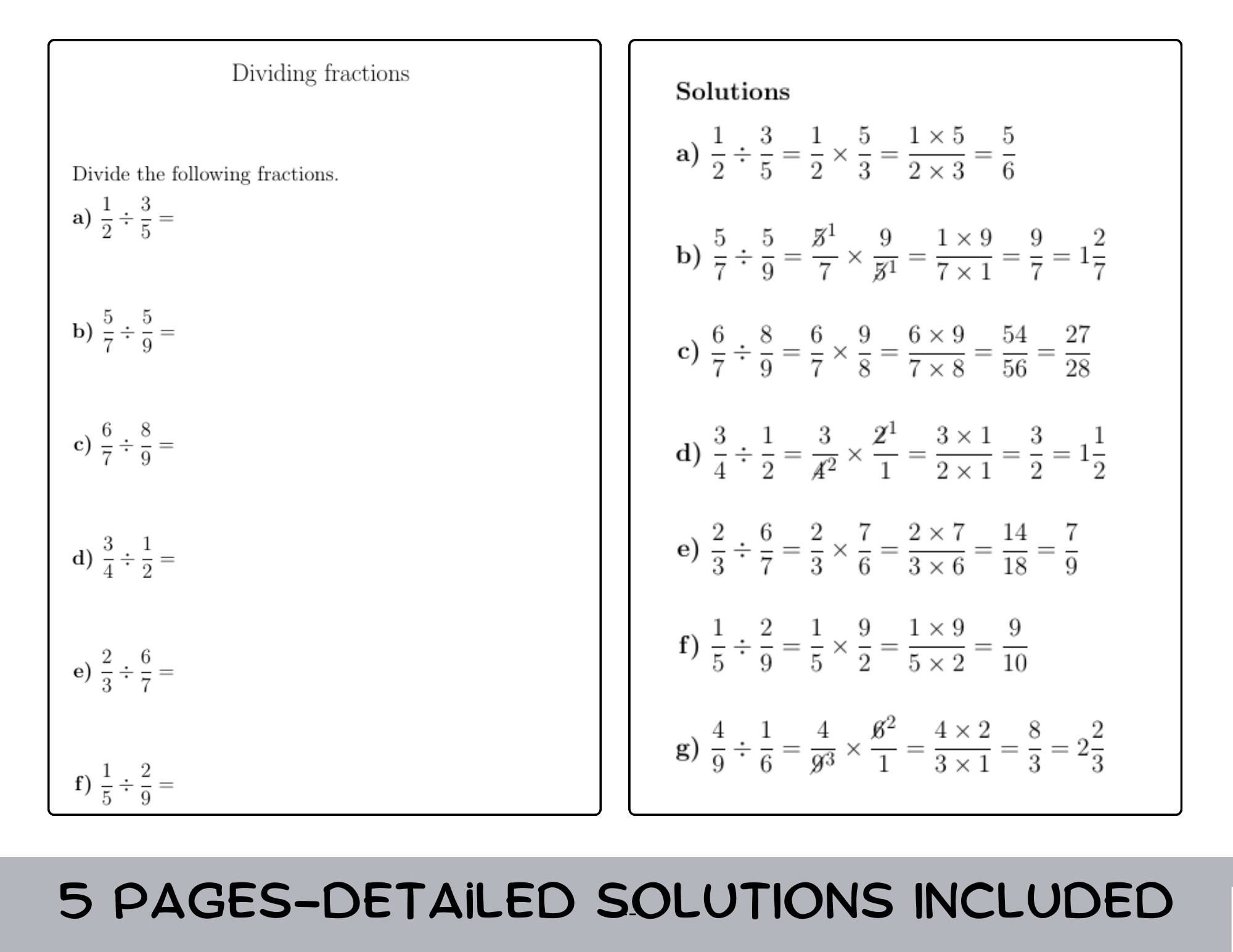 dividing fractions pdf worksheet