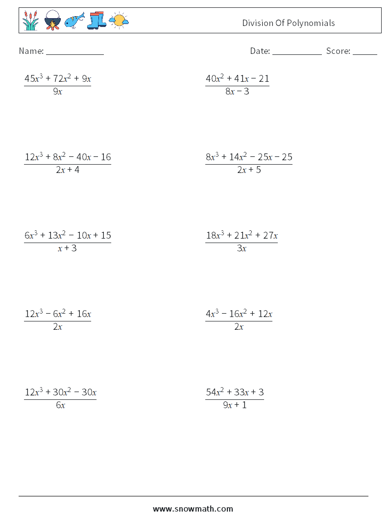 long division polynomials worksheet pdf