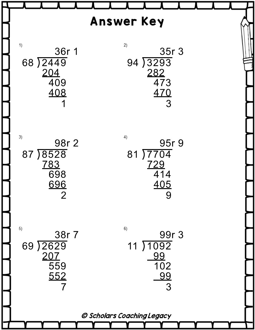 Division With 2 Digits Divisor 2 Digits Quotient 4 Digits Dividends With Remainders Worksheets Ma Made By Teachers Division With 2 Digits Divisor 2 Digits Quotient 4 Digits Dividends With Remainders Worksheets Ma Made By Teachers