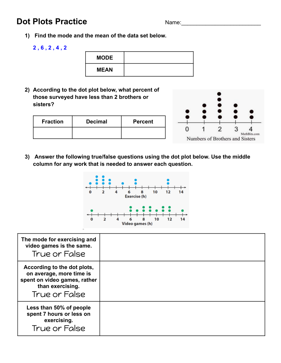 Dot Plots BM 4 Review Practice Kelsey Reed Library Formative Dot Plots BM 4 Review Practice Kelsey Reed Library Formative