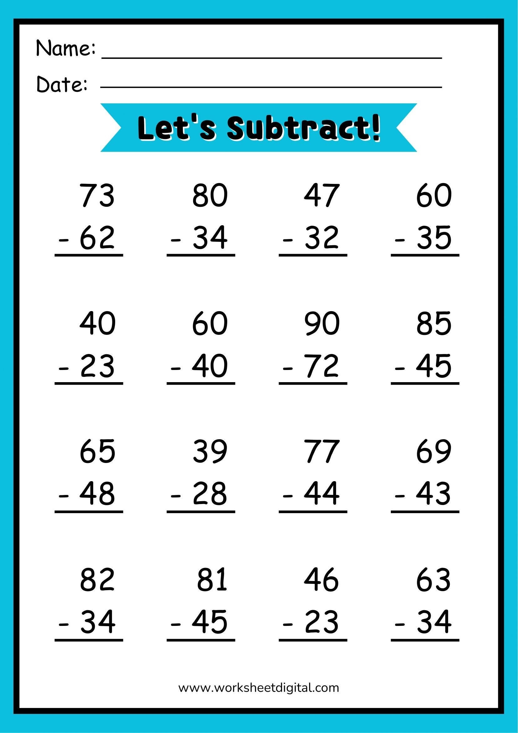 subtraction with regrouping worksheets pdf