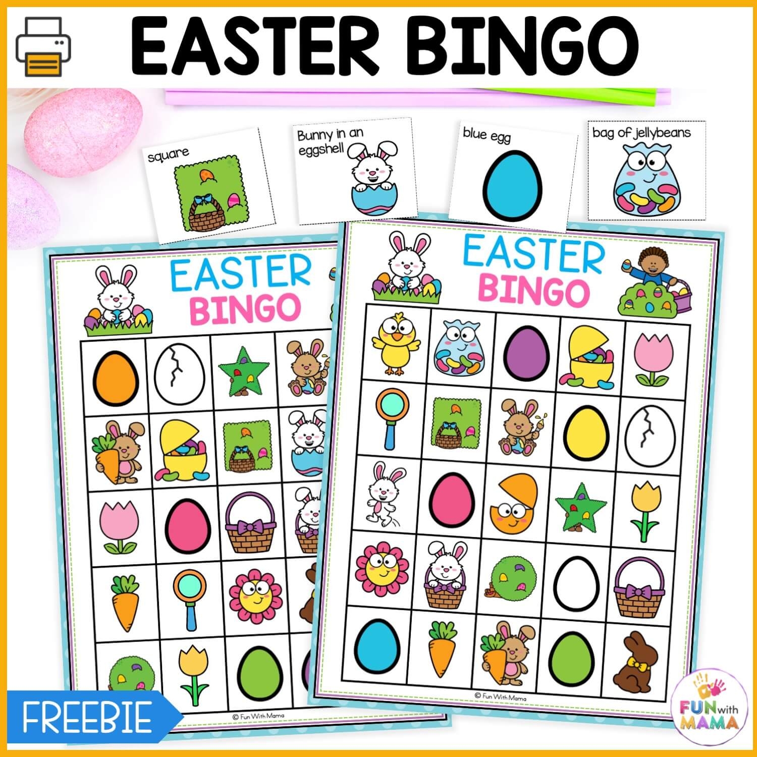 free printable easter bingo