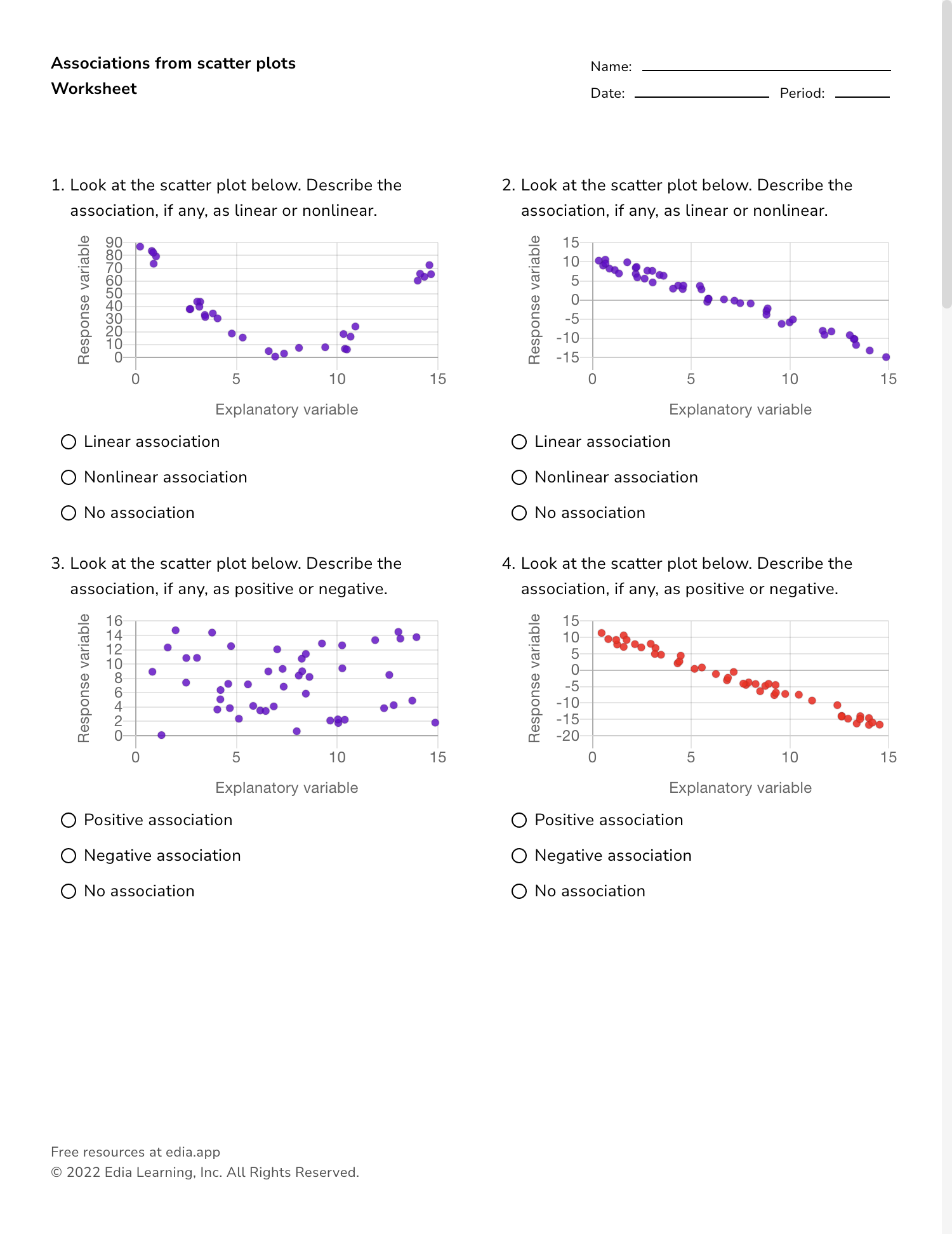 scatter plot worksheet pdf scatter plot worksheet pdf