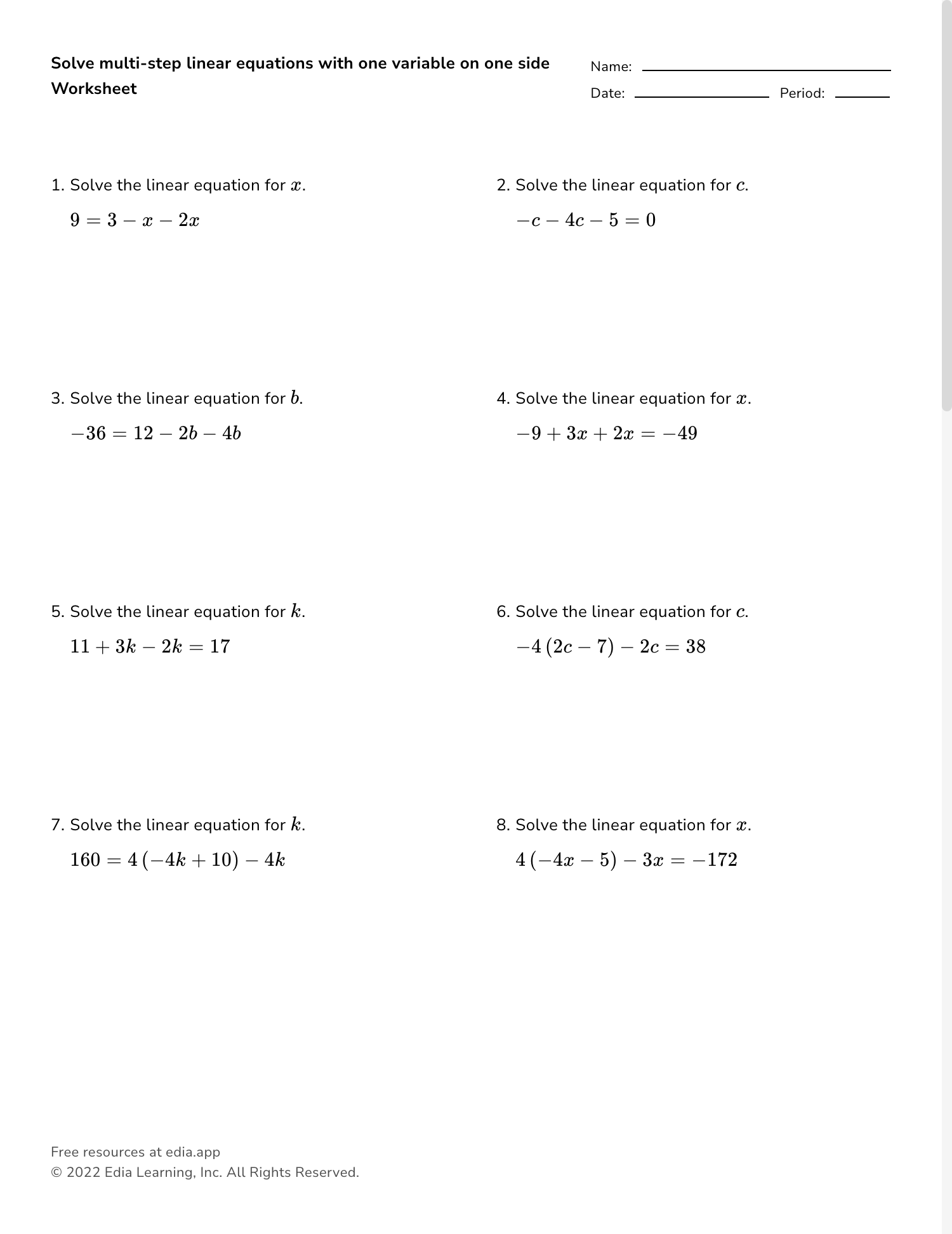 one step equations worksheet pdf one step equations worksheet pdf