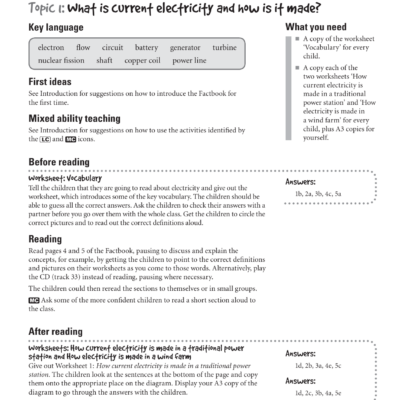 Electricity Worksheets Current Static Electricity For Kids