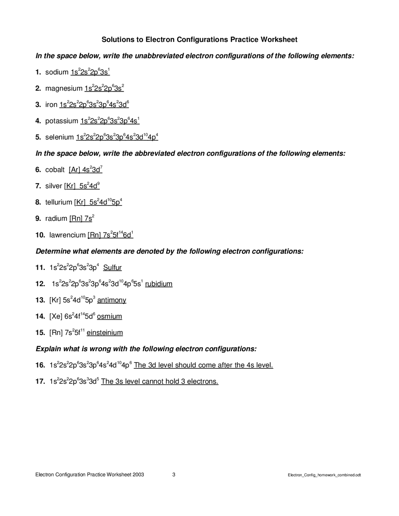 Electron Configuration Worksheet Worksheet Worksheets Library Electron Configuration Worksheet Worksheet Worksheets Library