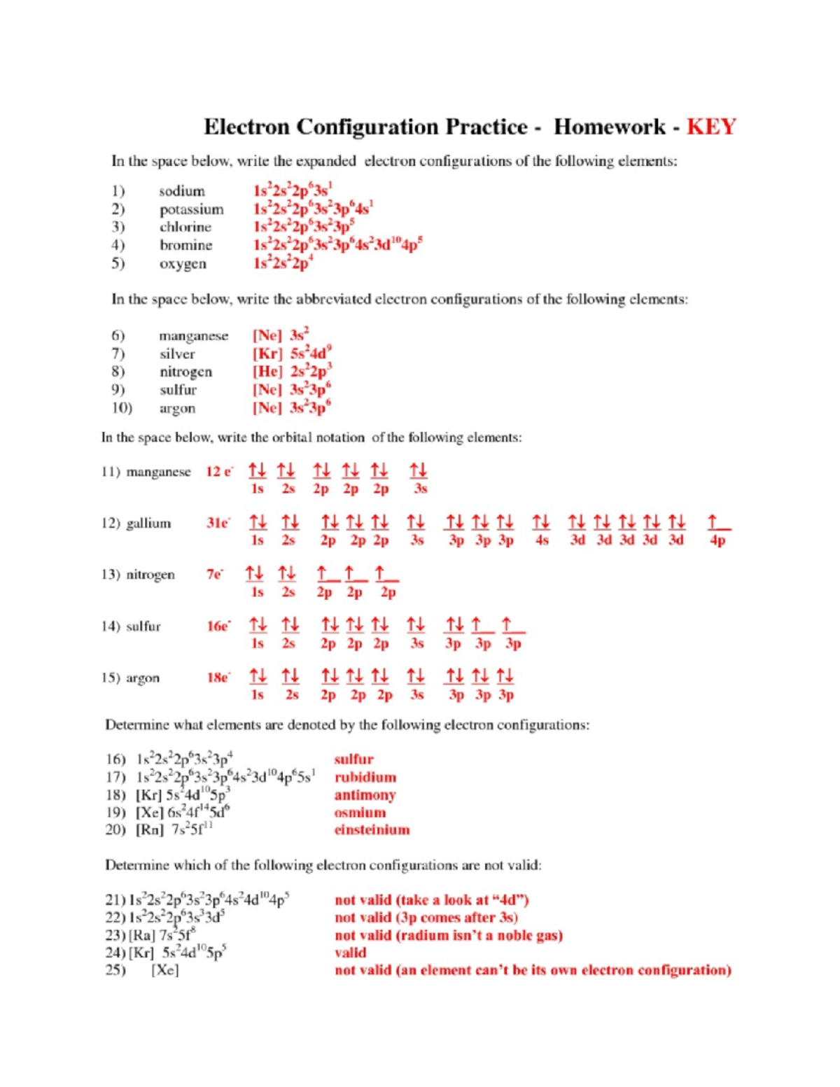 Electron Configurations Practice Worksheet With Answers Studocu Electron Configurations Practice Worksheet With Answers Studocu