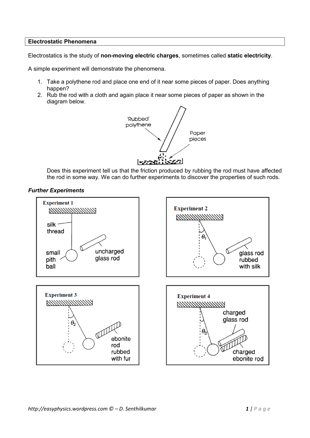 Electrostatics Worksheet Static Electricity Charging Electrostatics Worksheet Static Electricity Charging