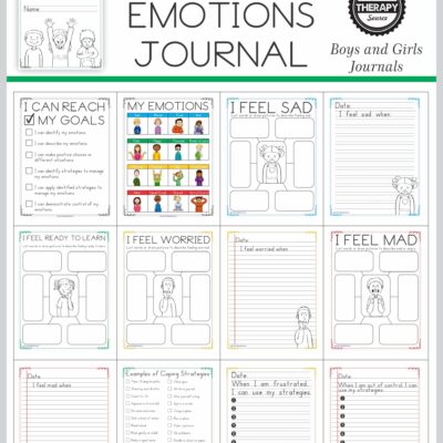 Emotional Regulation Worksheets For Boys And Girls Your Therapy Source