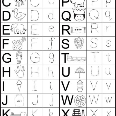 English Alphabet Worksheet For Kindergarten Activity Shelter