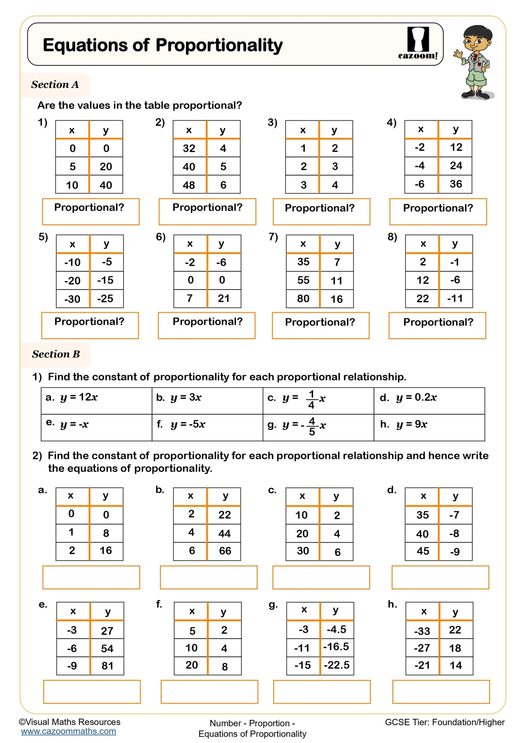 Equations Of Proportionality Worksheet Printable PDF Year 8 And Year 9 Number Worksheet Equations Of Proportionality Worksheet Printable PDF Year 8 And Year 9 Number Worksheet