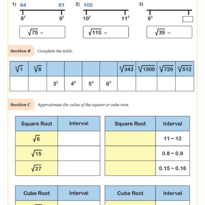 Estimating Values Of Square And Cube Roots Worksheet 8th Grade PDF Worksheets Cazoom Math