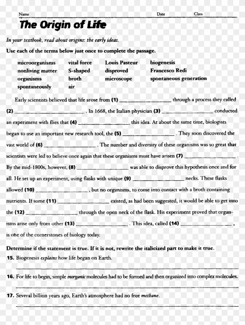 bill nye evolution worksheet answers