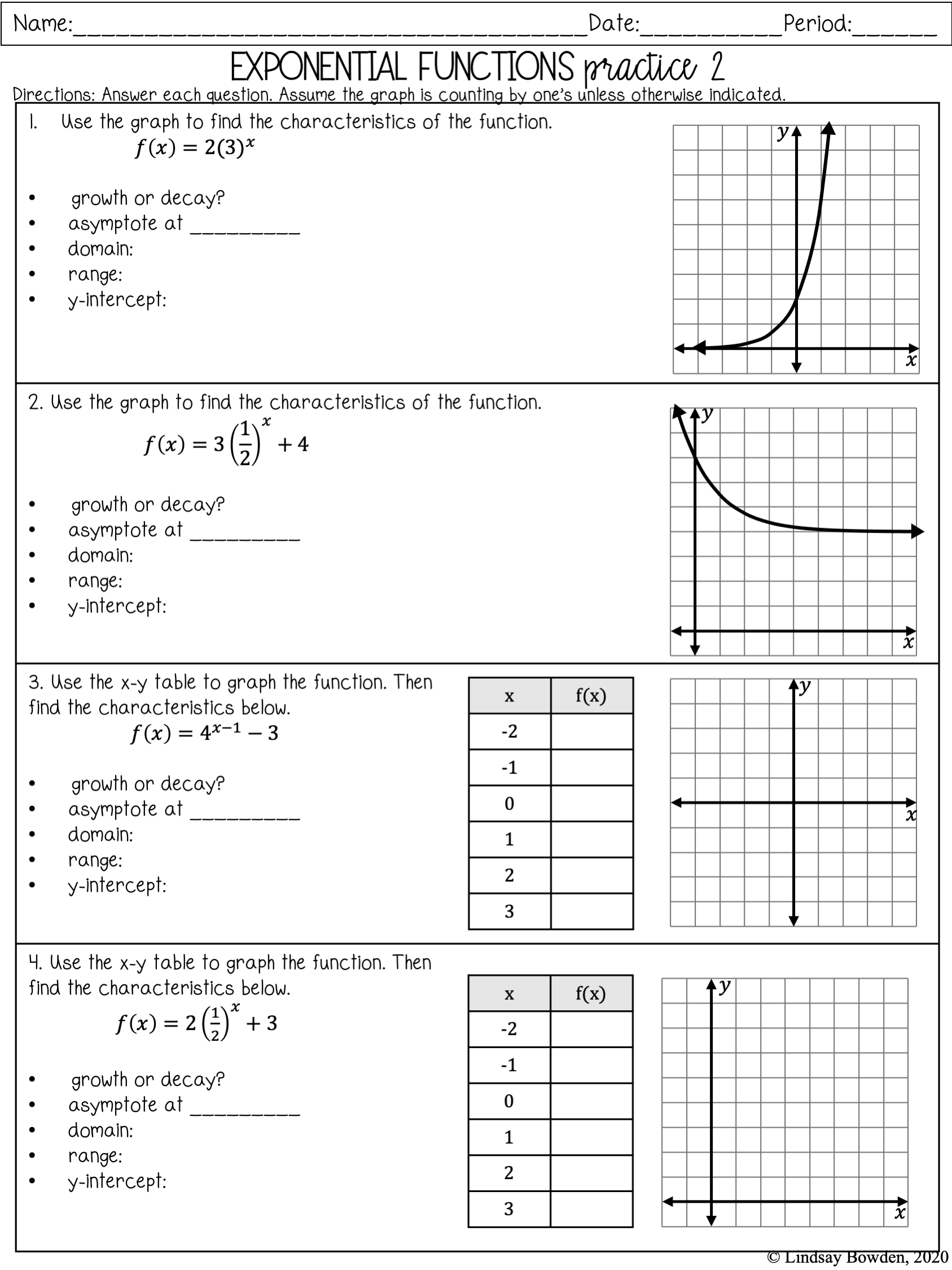 Exponential Functions Notes And Worksheets Lindsay Bowden Worksheets Library Exponential Functions Notes And Worksheets Lindsay Bowden Worksheets Library