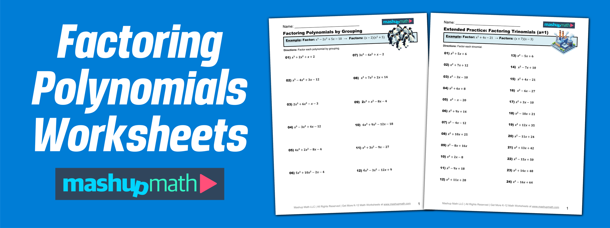 factoring polynomials worksheet with answers pdf