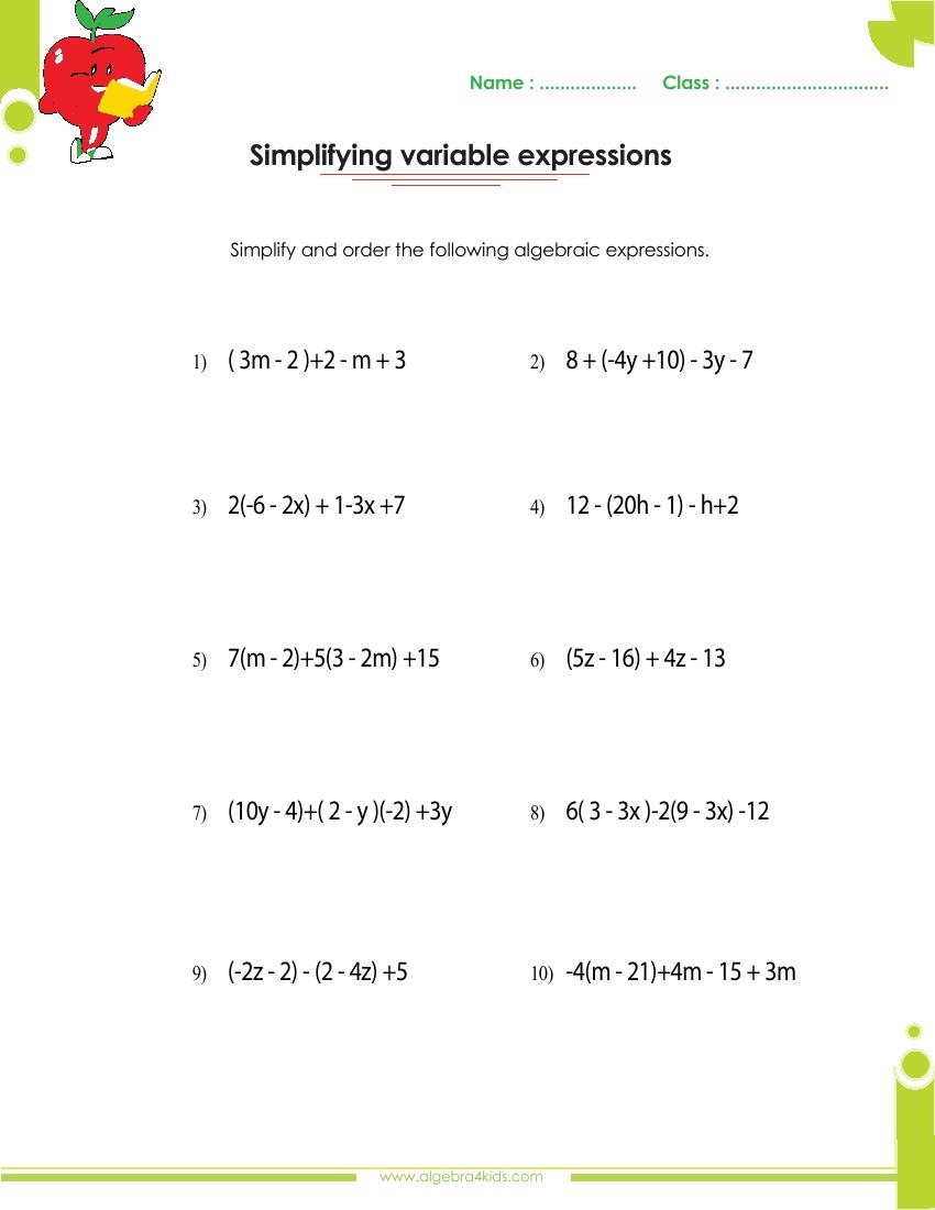 Factoring Polynomials Worksheets With Answers And Operations Worksheets Library