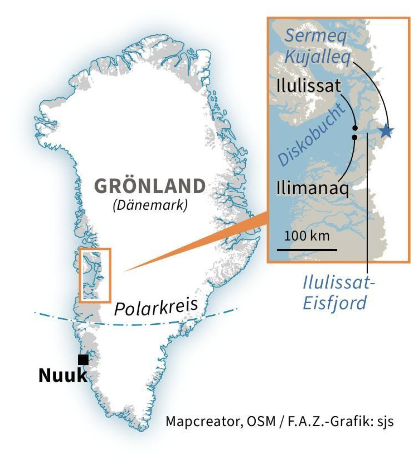 FAZ Greenland In Focus A Cool Destination In A Heating World Mapcreator
