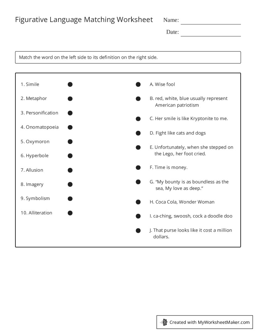 figurative language worksheets pdf figurative language worksheets pdf
