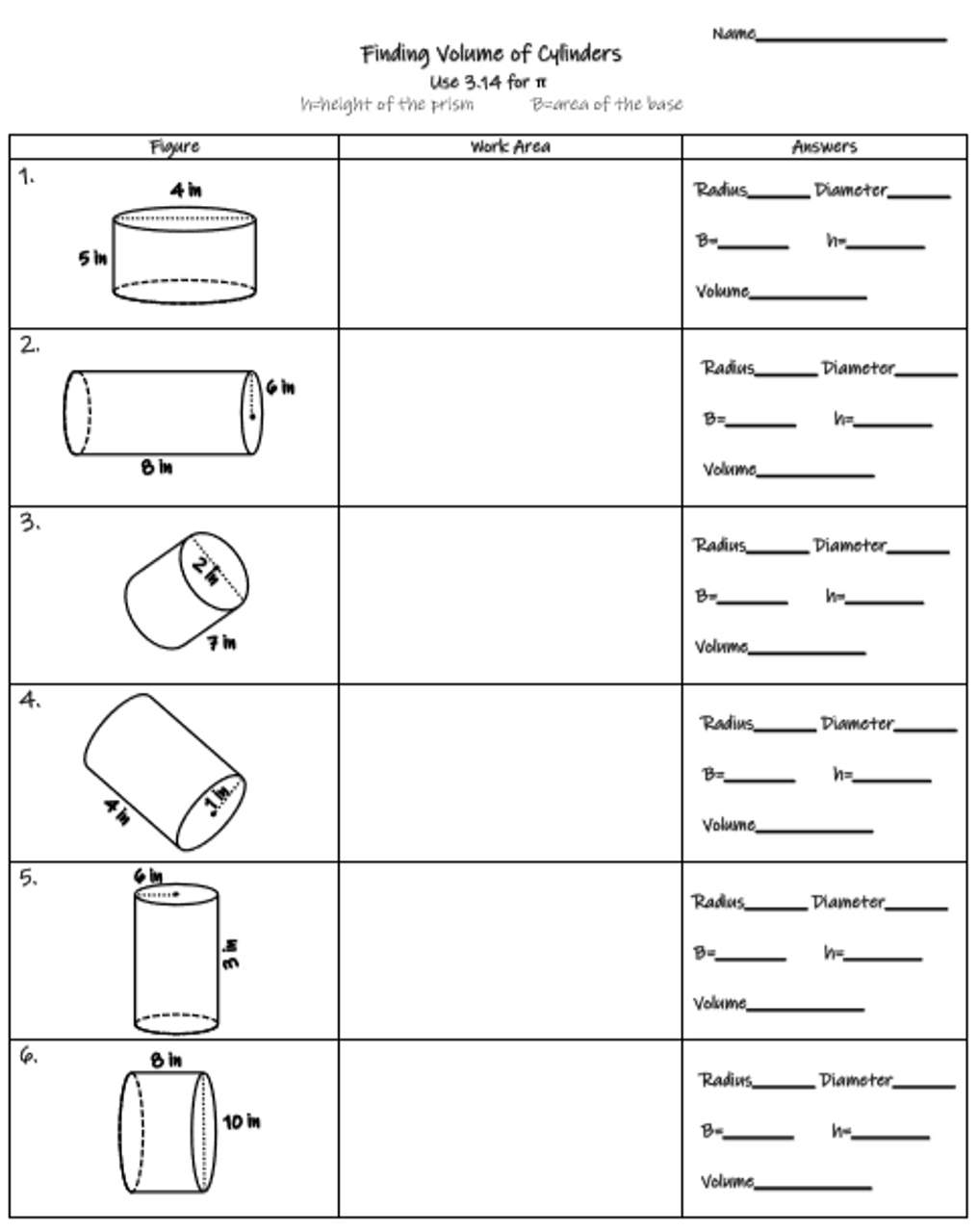 Finding Volume Of Cylinders Worksheets Library Finding Volume Of Cylinders Worksheets Library