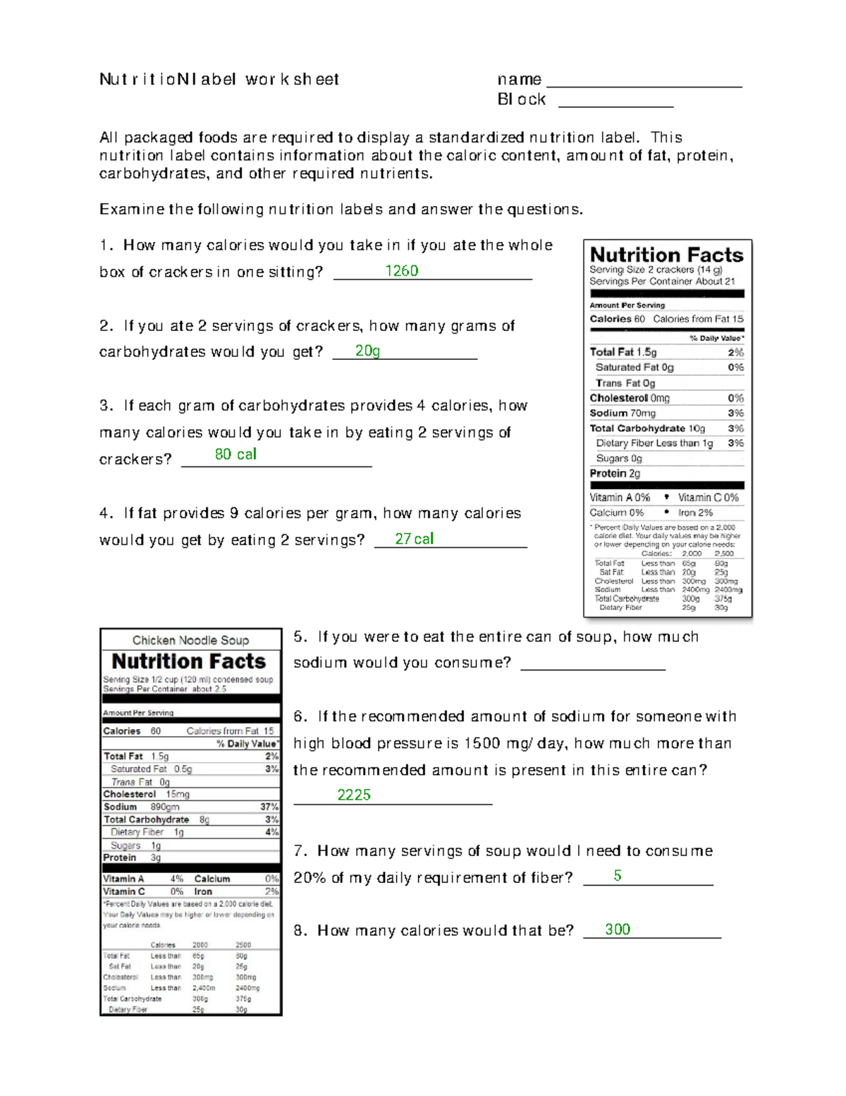 Food Nutrition Label Assignment Course Code NUTR101 Studocu