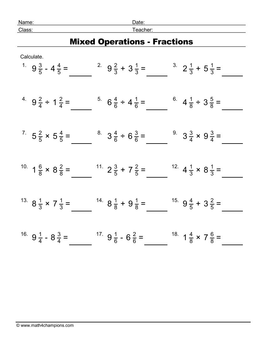 Fraction Worksheets Pdf Downloads Math Champions Fraction Worksheets Pdf Downloads Math Champions