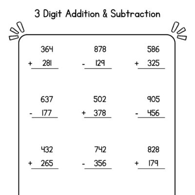Free 3rd Grade Math Worksheets To Customize Canva