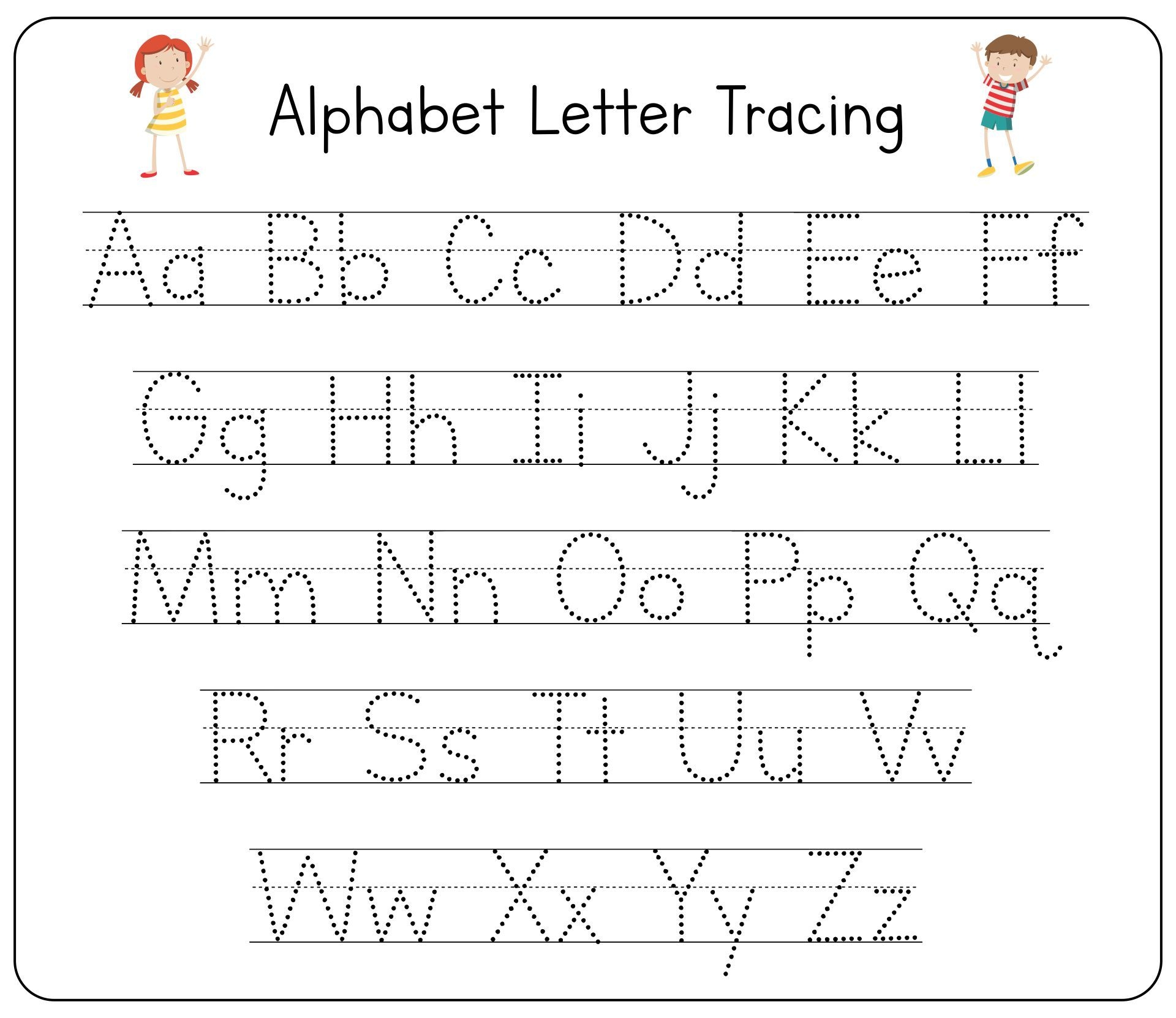 Free Alphabet Tracing Worksheets Alphabet Tracing