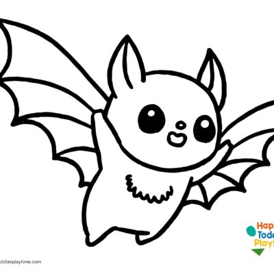 Free Bat Coloring Pages For Kids Happy Toddler Playtime