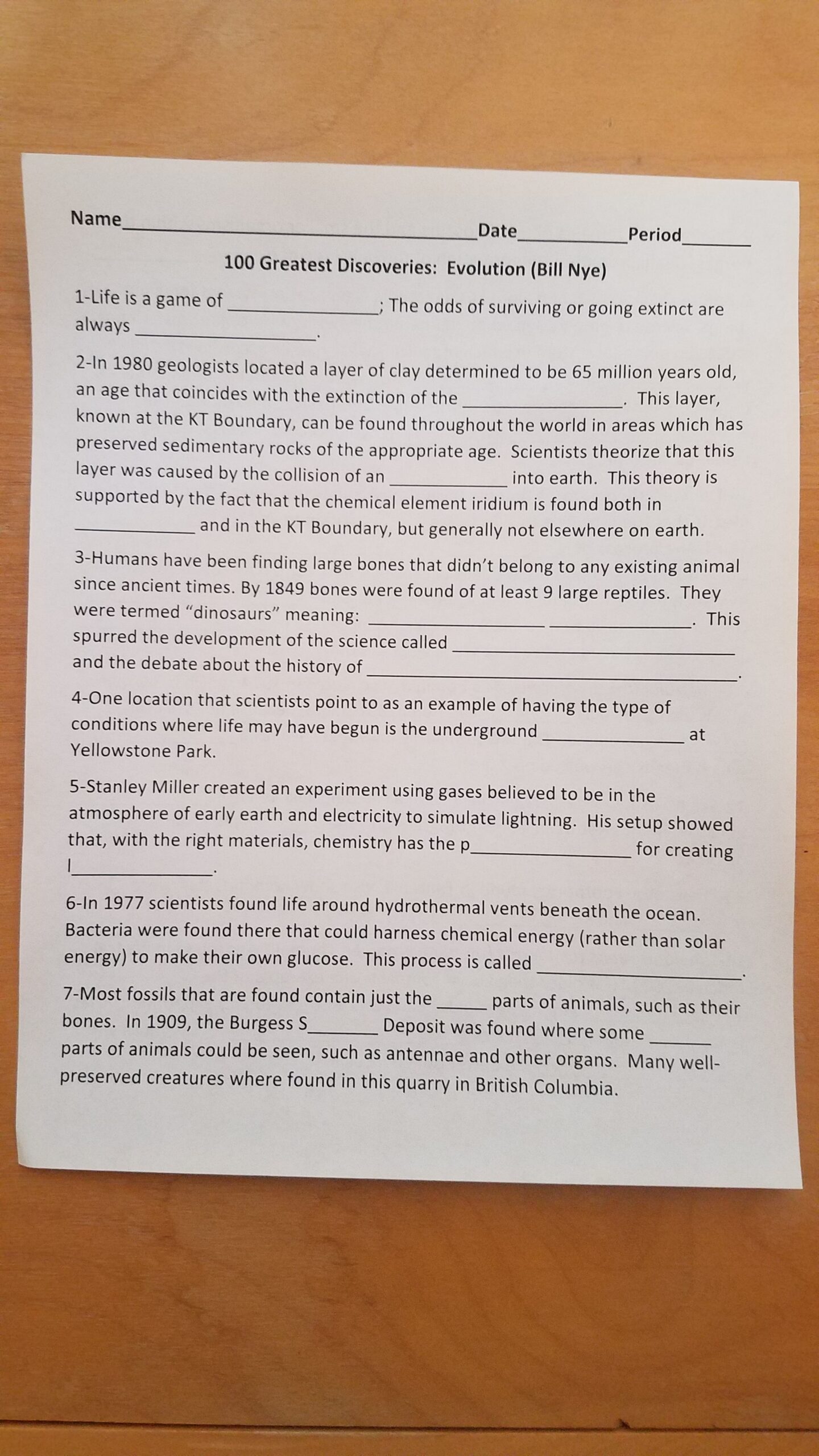 Free Bill Nye Evolution Worksheet Answers Download Free Bill Nye Evolution Worksheet Answers Png Images Free Worksheets On Clipart Library