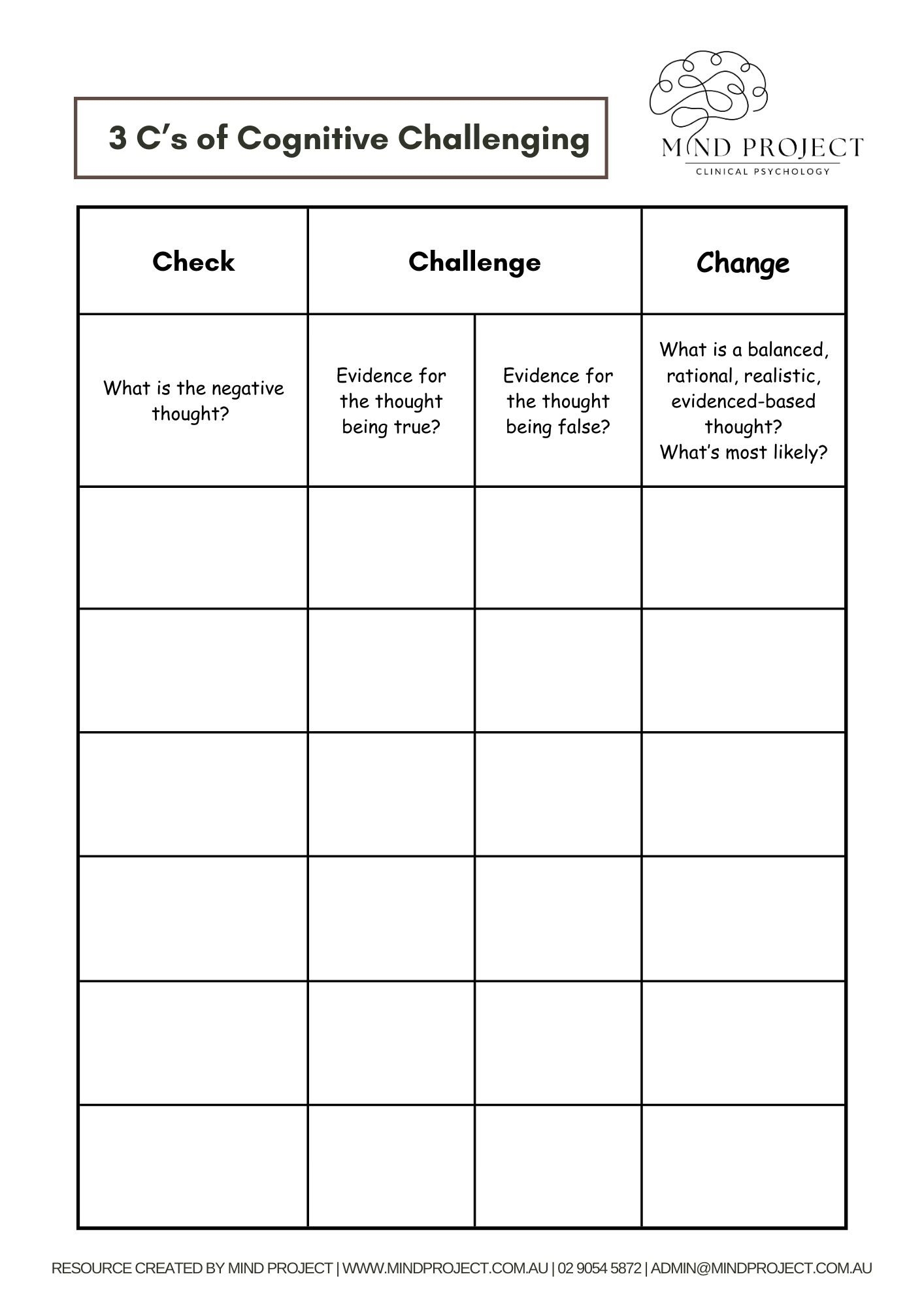 cognitive rehabilitation exercises worksheets pdf