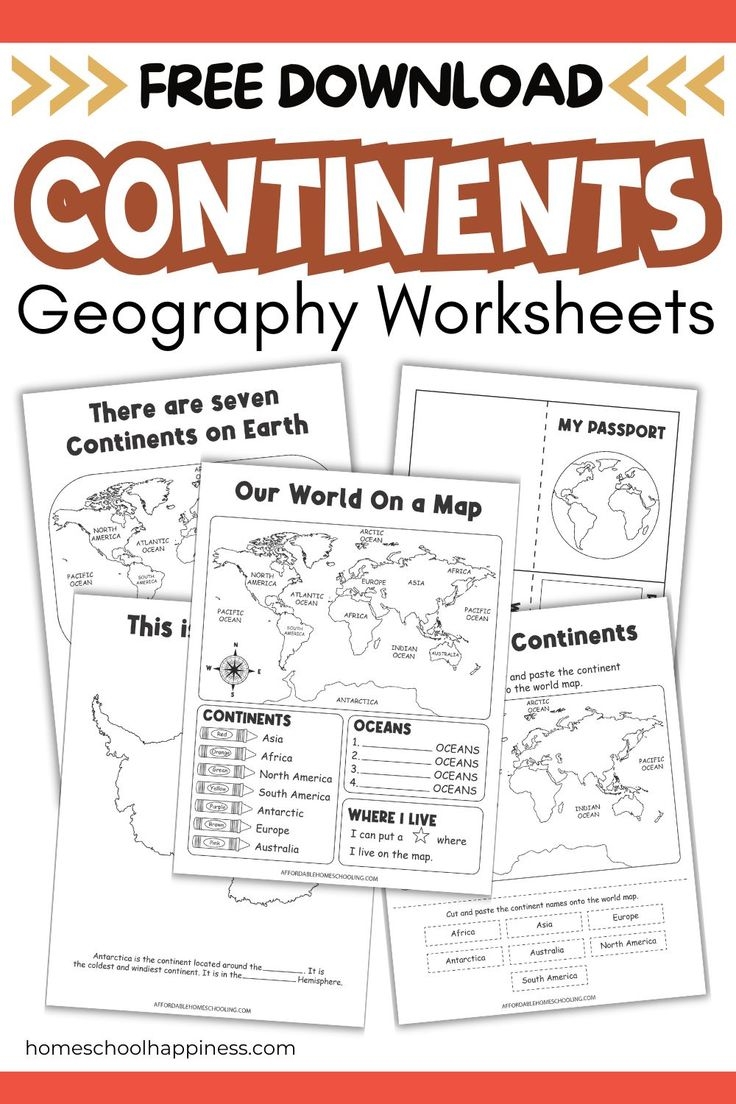 free geography worksheets