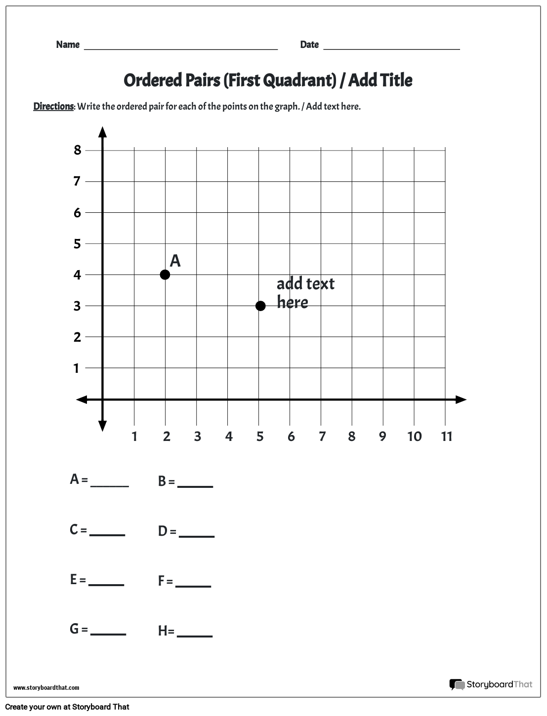 Free Coordinate Plane Worksheet Easy Graphing Worksheets Library