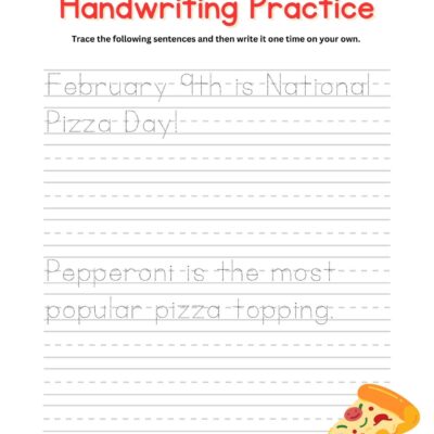 Free Custom Printable Handwriting Worksheet Templates Canva