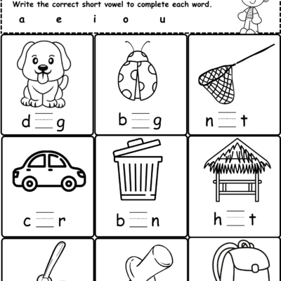 Free CVC Worksheet Kindergarten Downloadable Worksheets