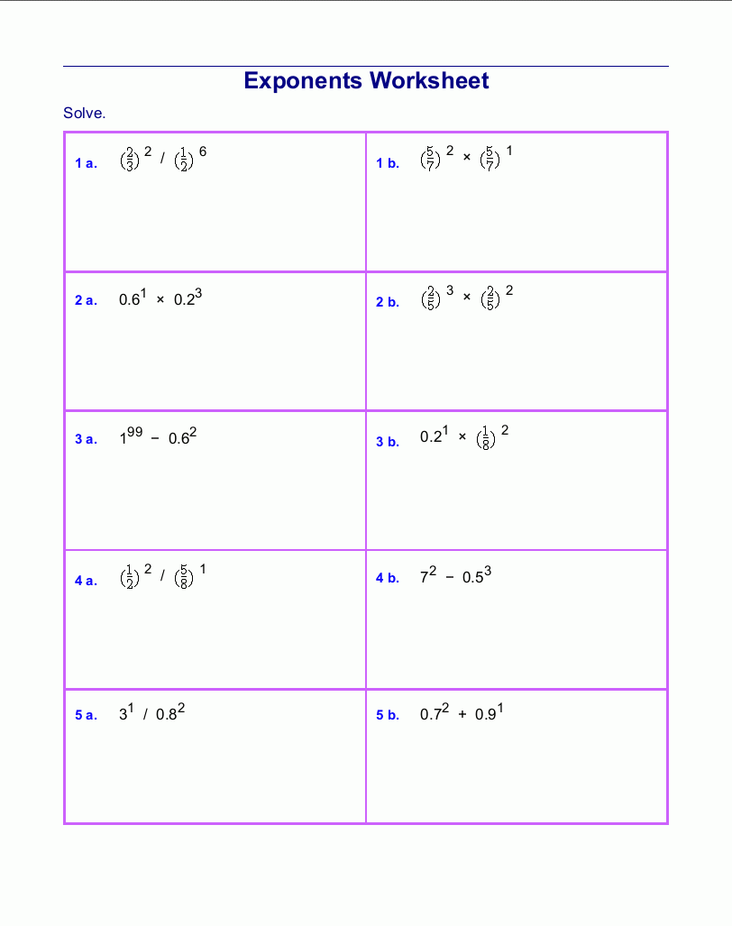 Free Exponents Worksheets Worksheets Library Free Exponents Worksheets Worksheets Library