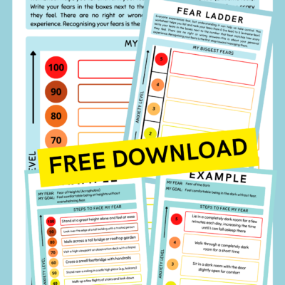 Free Fear Ladder Worksheets For Adults And Young People Free Anxiety Tools And Resources Www anxietyhelpbox