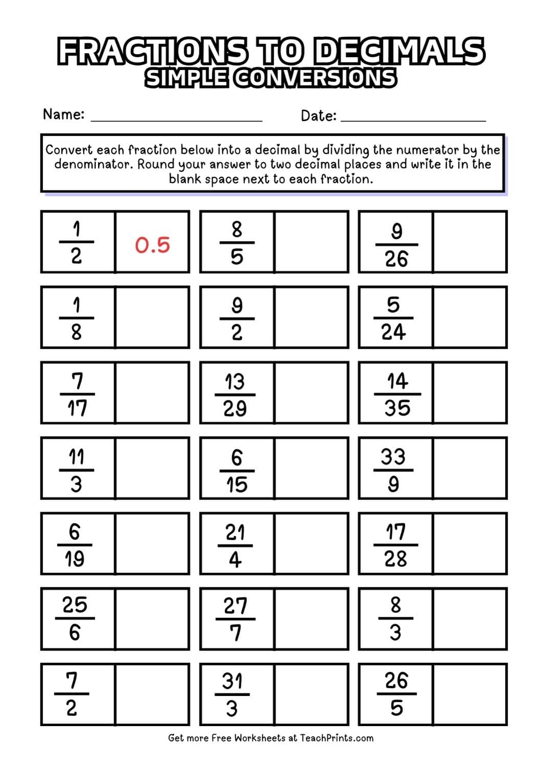 fractions to decimals worksheet pdf fractions to decimals worksheet pdf