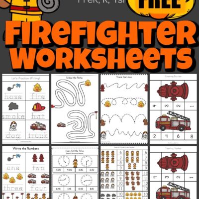 FREE Free Printable Firefighter Worksheets For Kids