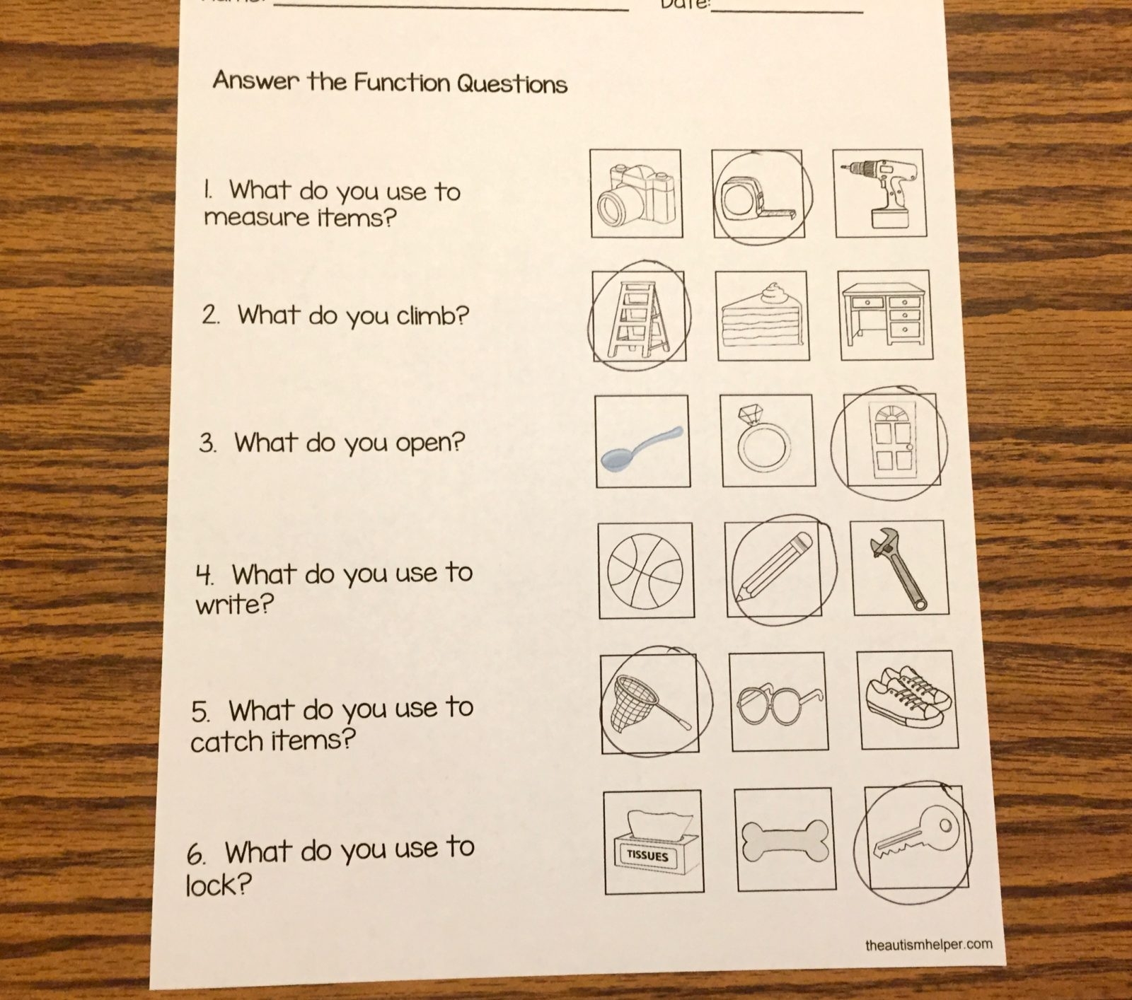 Free Function Worksheets The Autism Helper Free Function Worksheets The Autism Helper